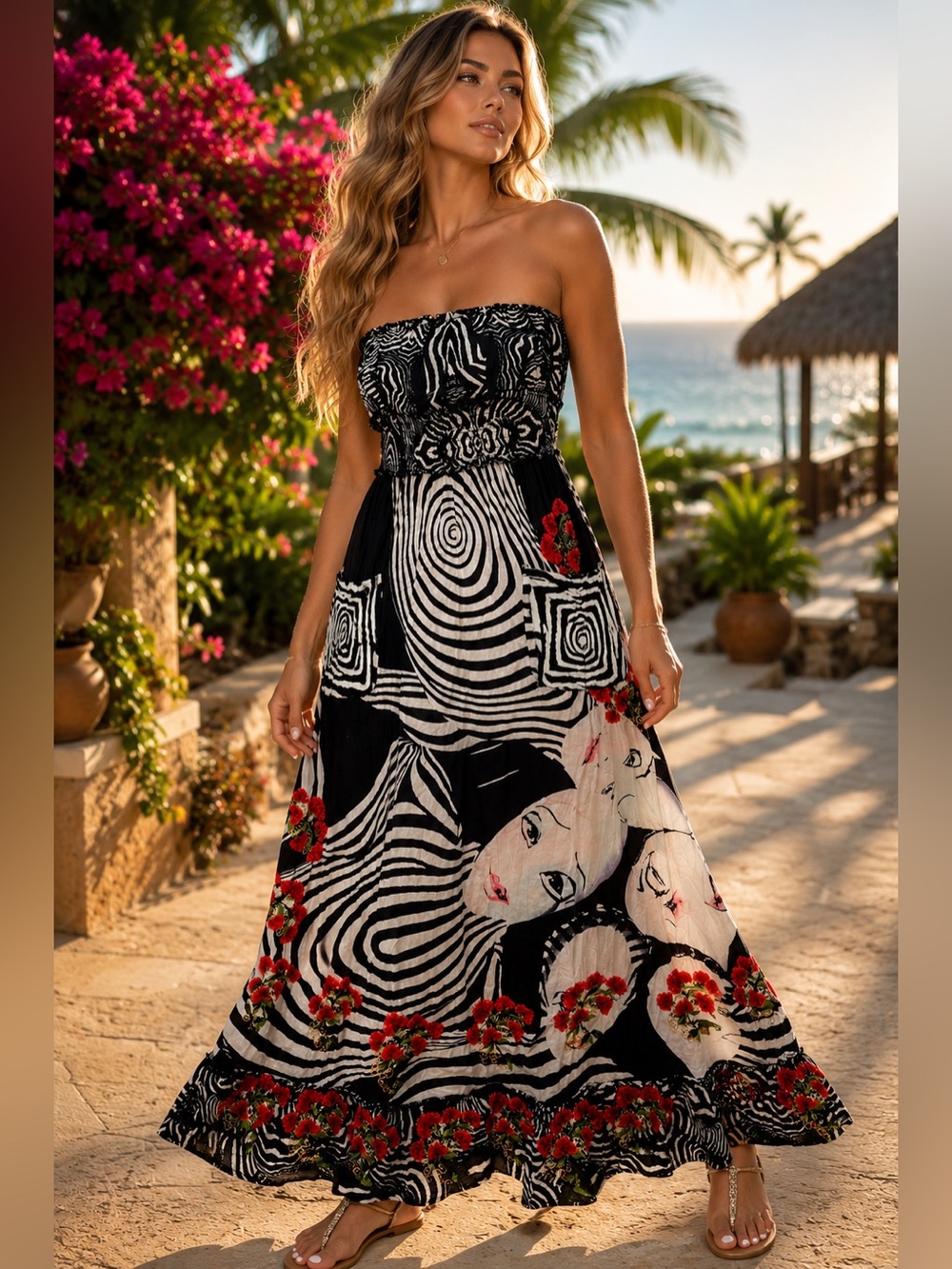 Desigual Edición Cirque Do soleil  Maxi dress 100% cotton